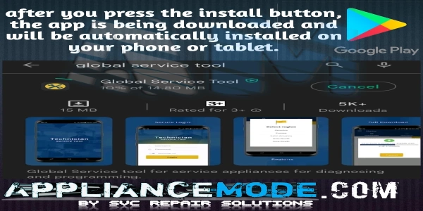 Tap the install button the app is bieng downloaded and will be automatically installed on your phone or tablet
