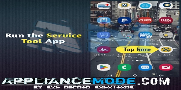 run the service tools app