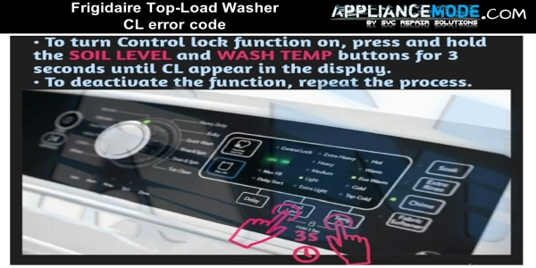 Frigidaire Top-Load Washer CL error code