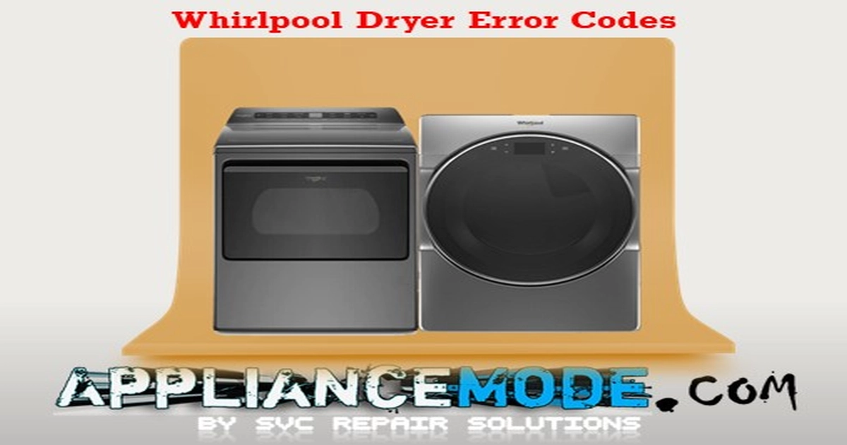 Whirlpool Dryer Error Codes Explained