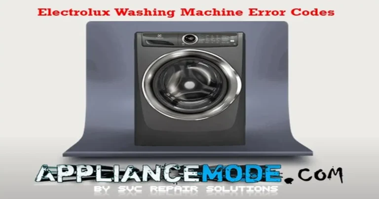 Read more about the article Electrolux Washing Machine Error Codes