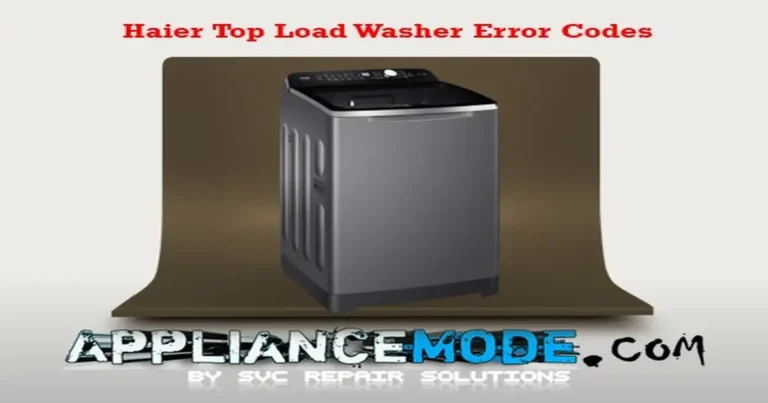 Read more about the article Haier Top Load Washer Error Codes