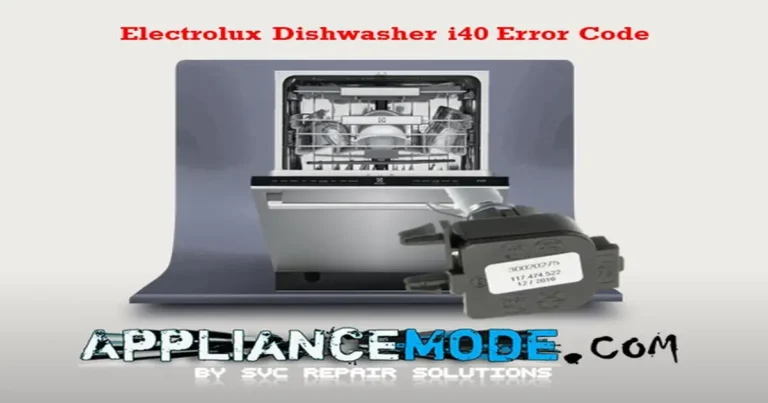 Read more about the article Fixing the Electrolux Dishwasher i40 Error Code