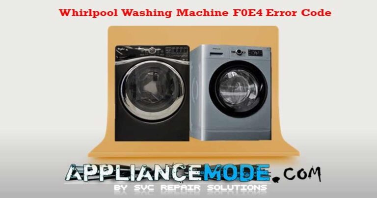 Read more about the article Whirlpool Washer F0E4 Error Code: Fix it Now