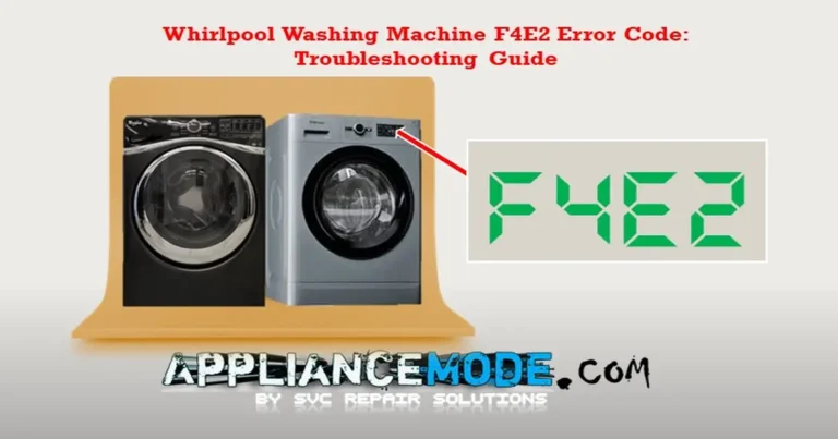 Read more about the article Whirlpool Washer F4E2 Error Code: Troubleshooting Guide