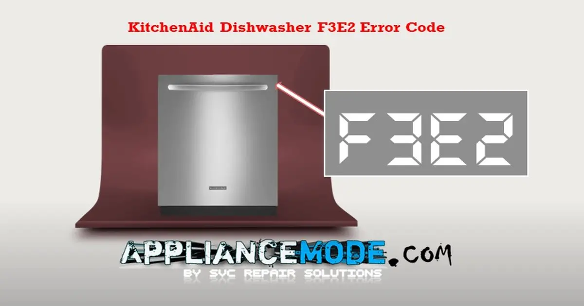 How To Fix The F3E2 Error Code On Your KitchenAid Dishwasher DIY