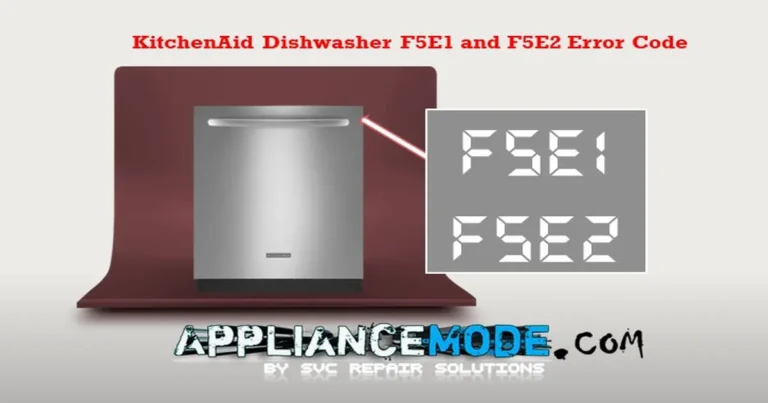 Read more about the article KitchenAid Dishwasher F5E1 and F5E2 Error Codes: (Door Switch Issues)