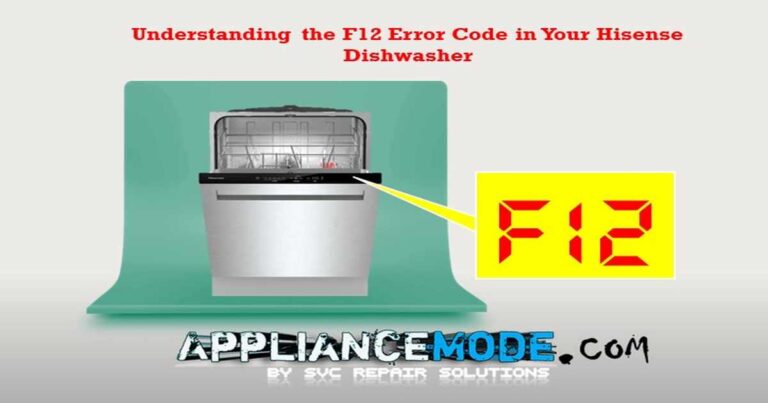 Read more about the article Hisense Dishwasher F12 Error Code: Troubleshooting Water Supply Issues