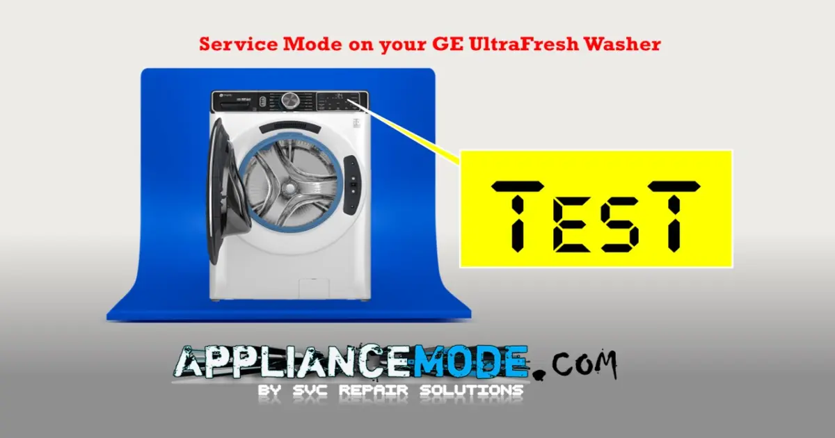 How To Use Diagnostic Mode On GE UltraFresh FrontLoad Washers DIY