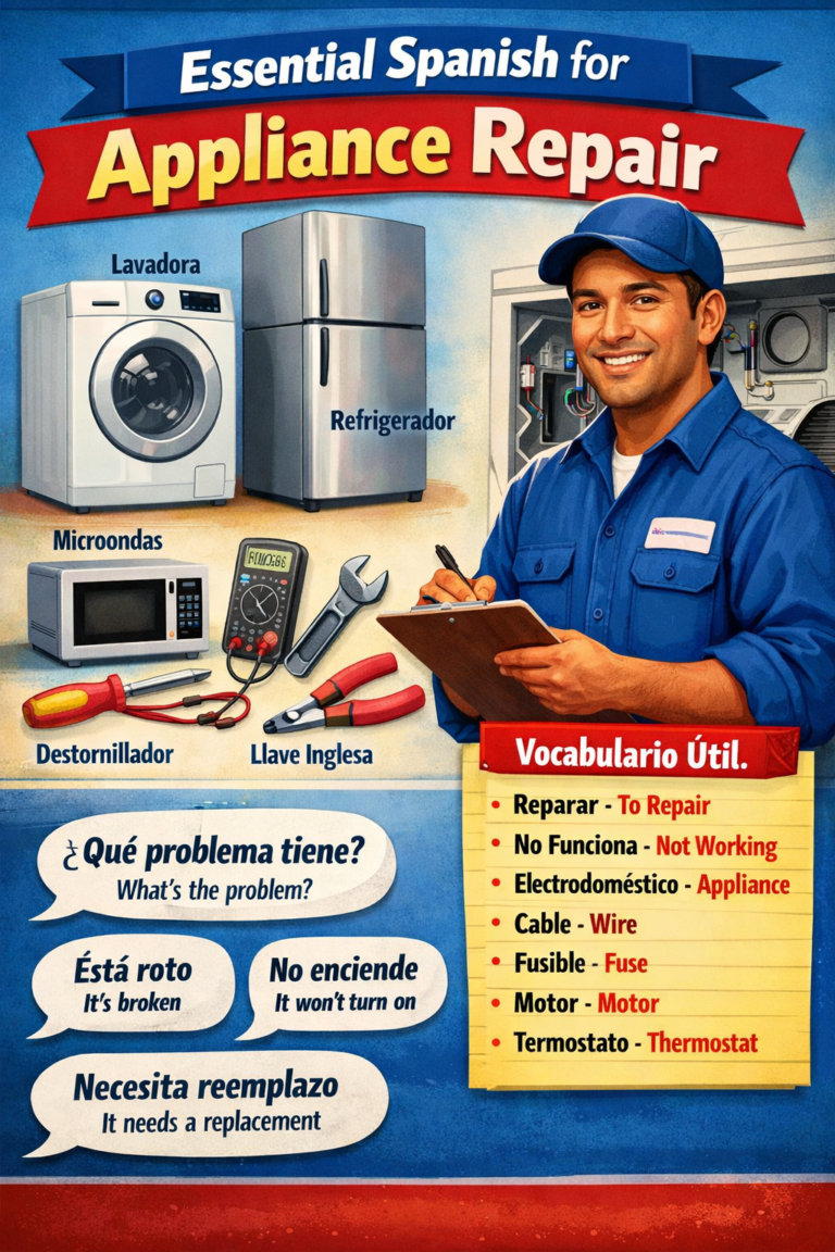 Essential Spanish for Appliance Repair