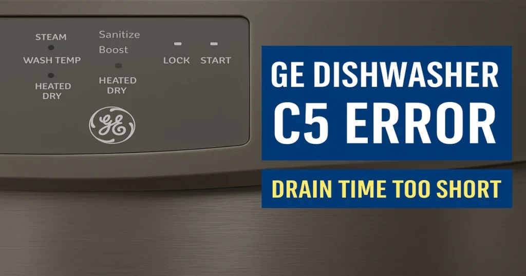 GE Dishwasher C5 Error Code