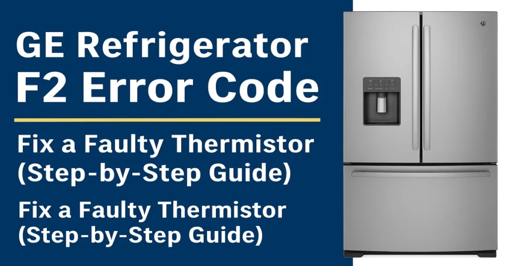GE Refrigerator F2 Error Code How to Fix a Faulty Thermistor (Step-by-Step Guide)