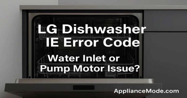 Read more about the article IE Error Code on LG Dishwasher: Causes & Fixes