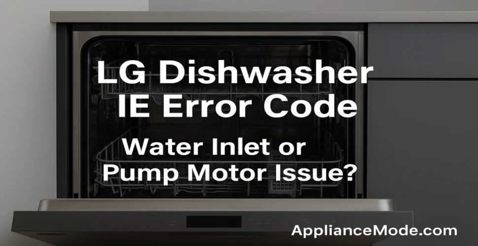 IE Error Code on LG Dishwasher: Causes & Fixes