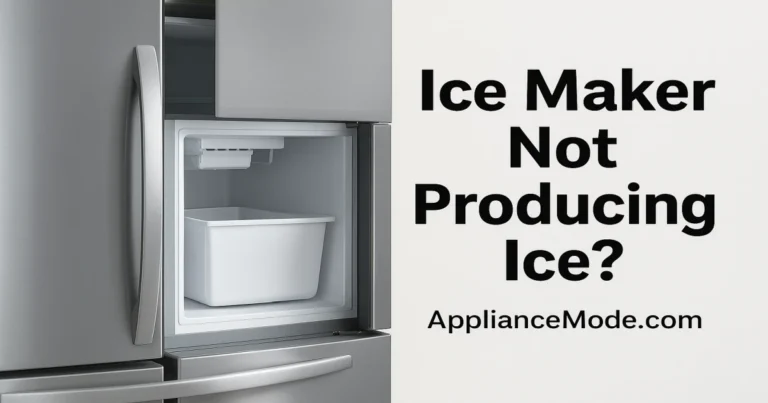 Read more about the article Ice Maker Not Producing Ice: Common Causes & Fixes