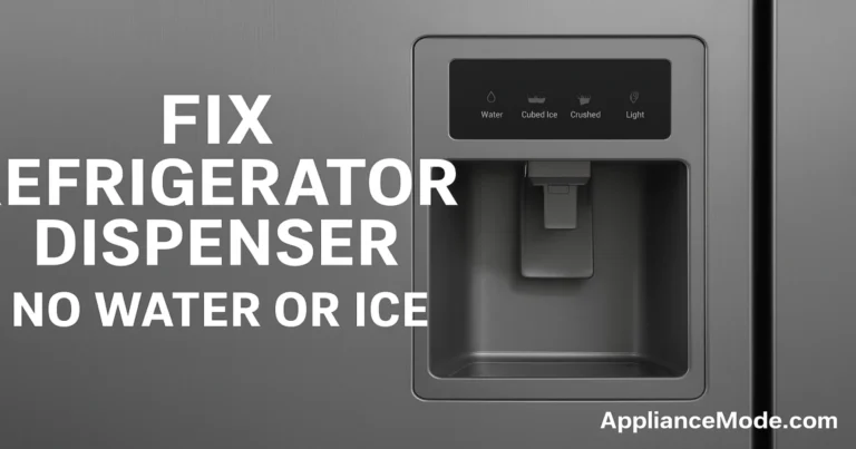 Read more about the article No Water or Ice Coming Out of Refrigerator Dispenser
