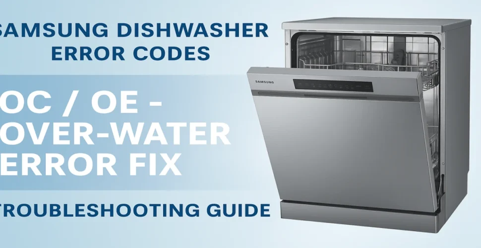 Samsung Dishwasher OC or OE Error Code