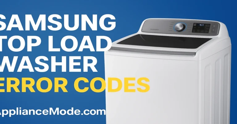 Read more about the article Samsung Top Load Washer Error Codes and Troubleshooting Guide
