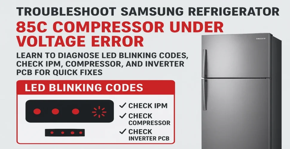 Samsung Refrigerator Error Code 85C