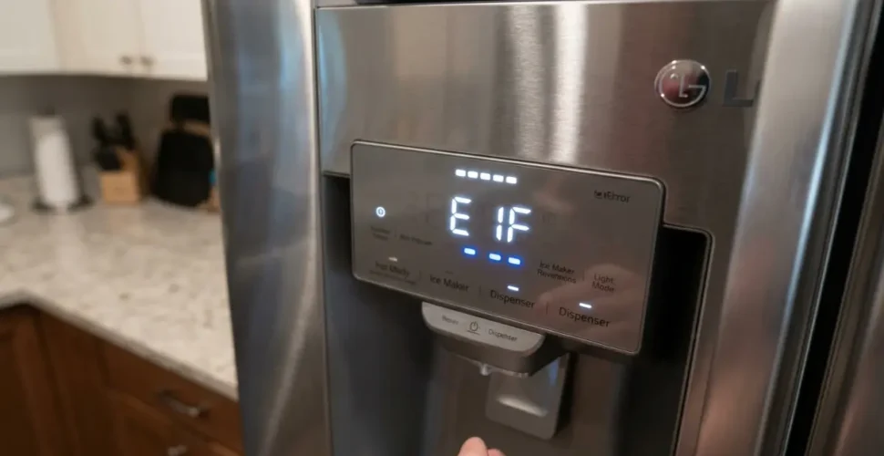 LG refrigerator with error code E IF