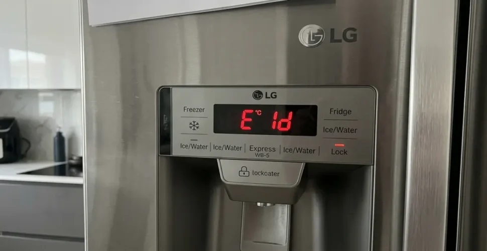 LG refrigerator with error code E Id