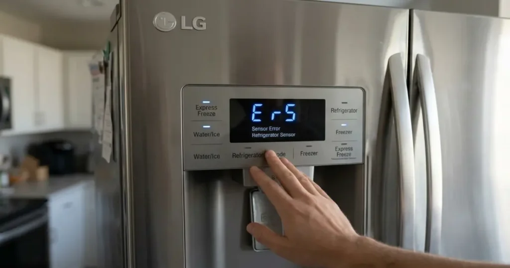 LG refrigerator with error code E rS