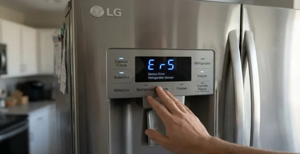 LG refrigerator with error code E rS