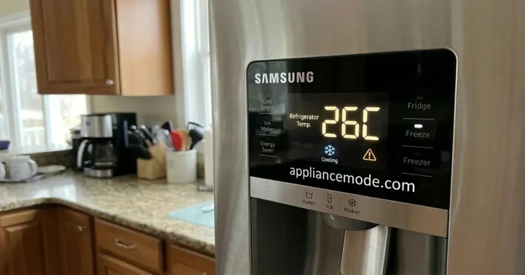 Samsung refrigerator with error code 26C or 26E