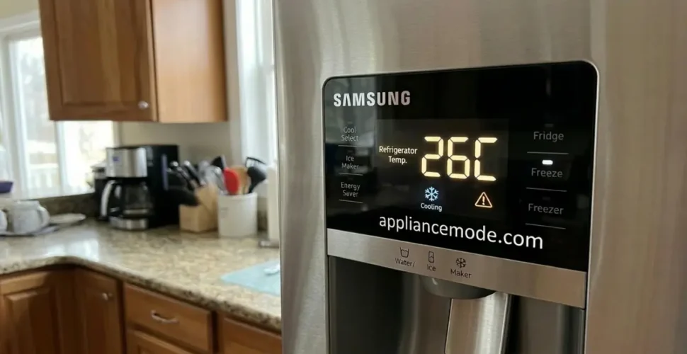 Samsung refrigerator with error code 26C or 26E