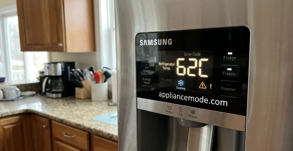 Samsung refrigerator with error code 62C or 62E