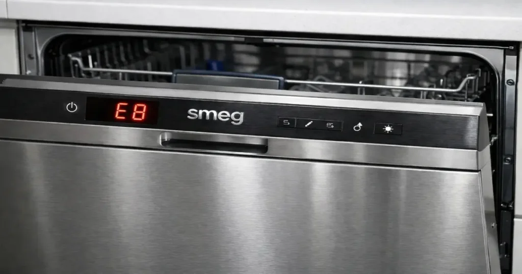 Smeg dishwasher with error code e8