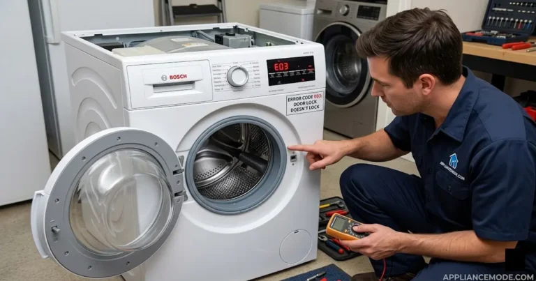 Bosch washing machine E03 error code