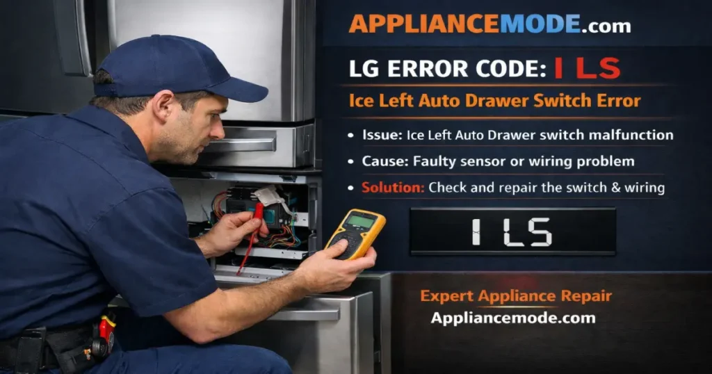 LG Refrigerator with Error Code I LS
