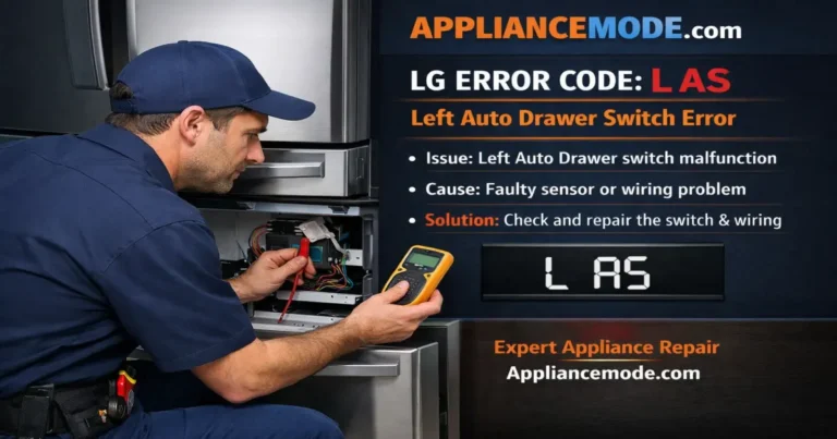 LG Refrigerator with the Error Code L AS